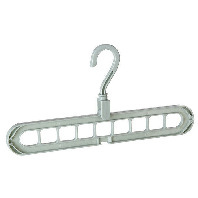 Space-Saving 9-Hole Clothes Hanger