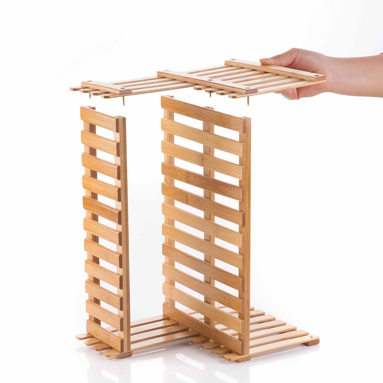 2 Layers Bamboo Storage Rack