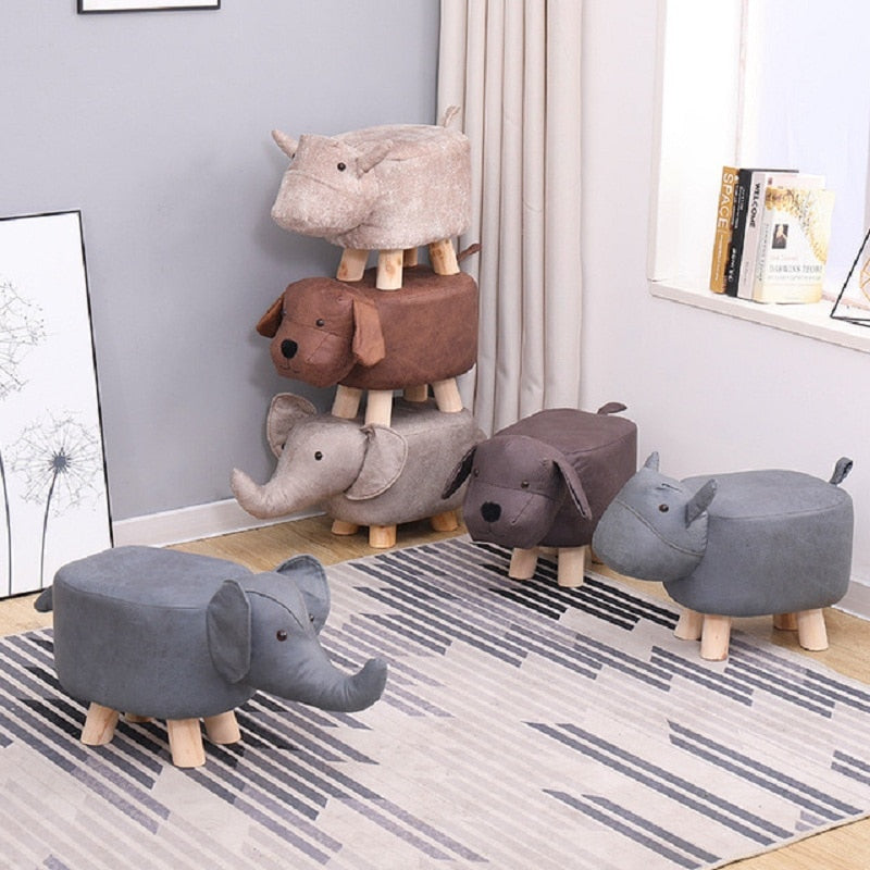Cute Cartoon Animal Low Stool