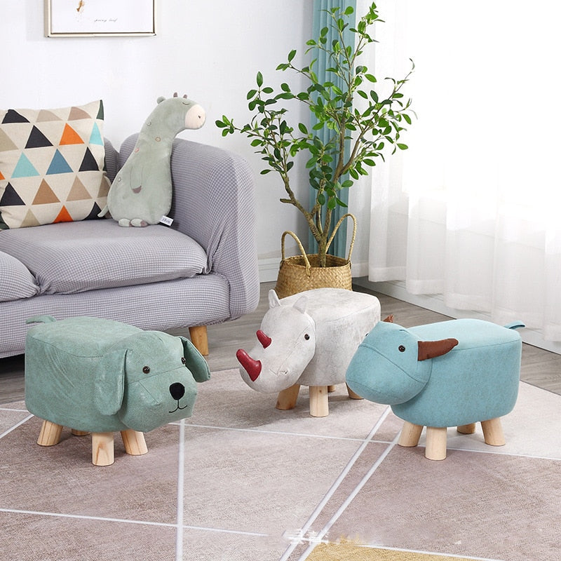 Cute Cartoon Animal Low Stool