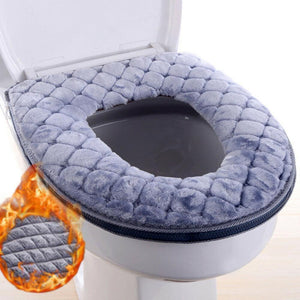 Washable Plush Toilet Seat Cover