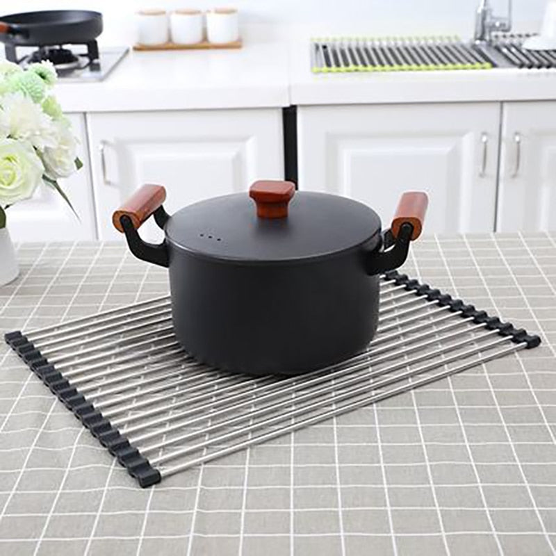 Stretchable Roll-up Drain Rack