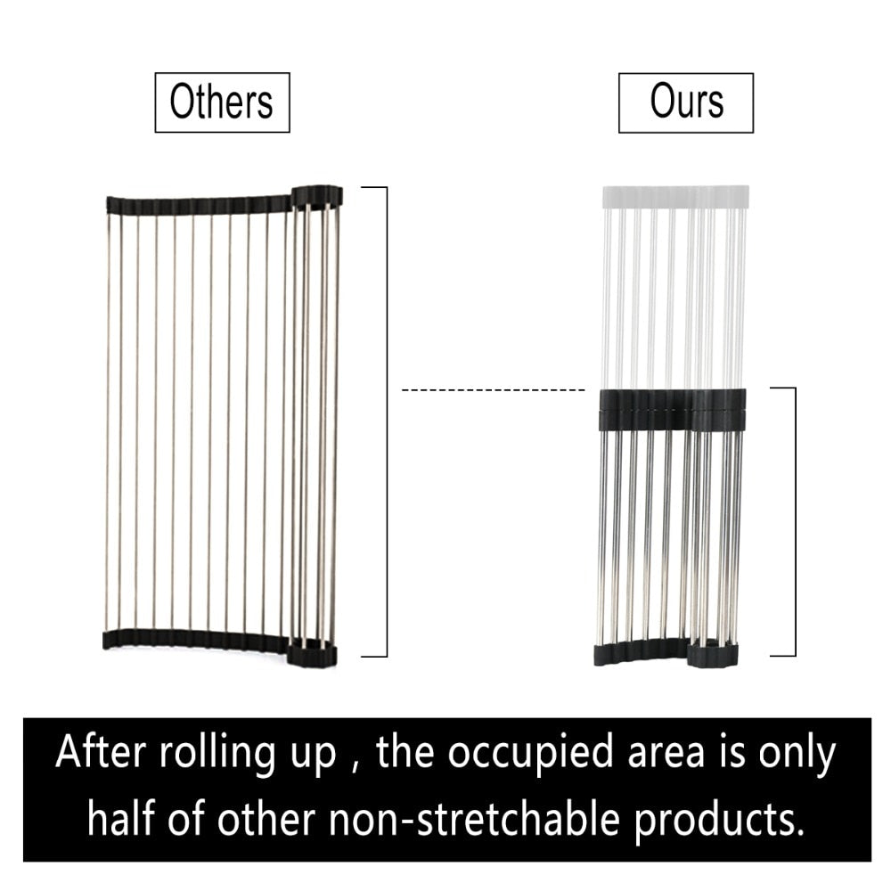 Stretchable Roll-up Drain Rack