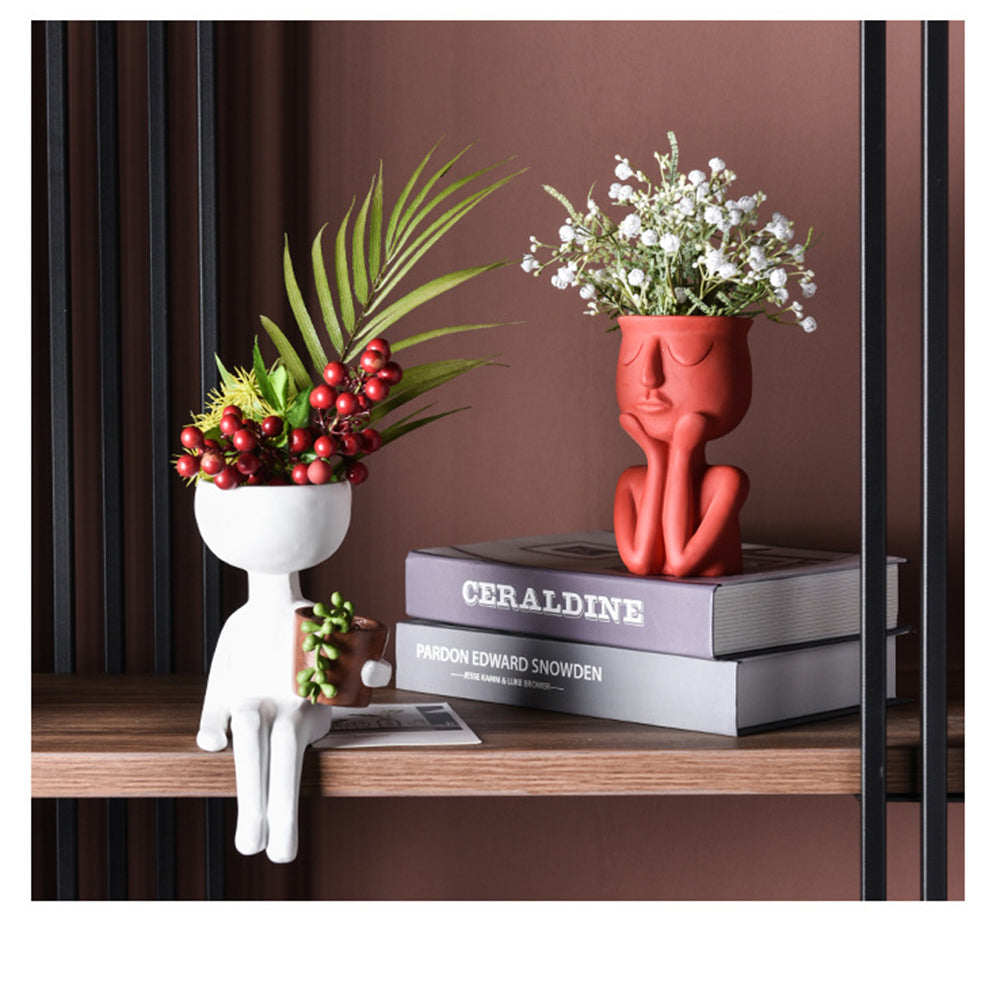 Human Figure Flower Pot