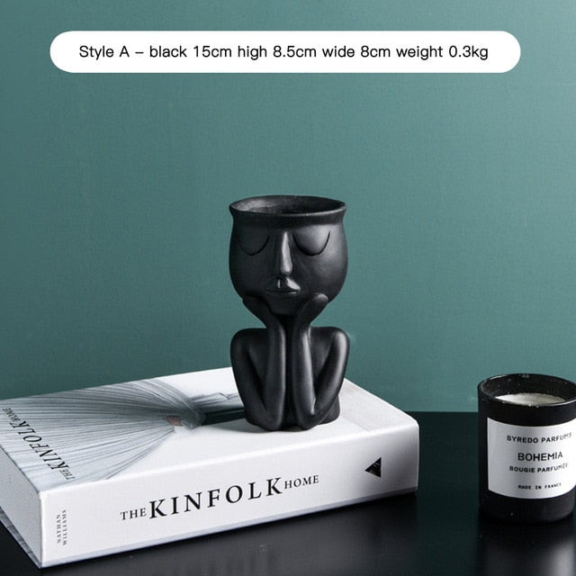 Human Figure Flower Pot