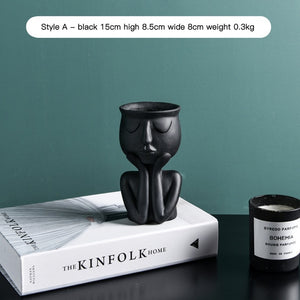 Human Figure Flower Pot