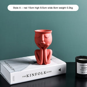 Human Figure Flower Pot