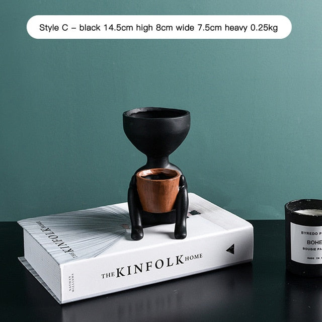 Human Figure Flower Pot
