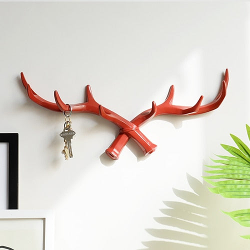 Deer Antler Decorative Wall Hook