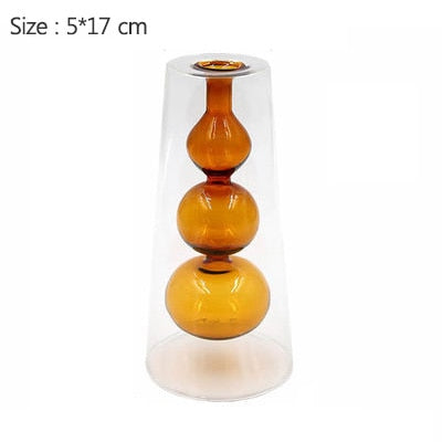 Hydroponic Color Glass Vase