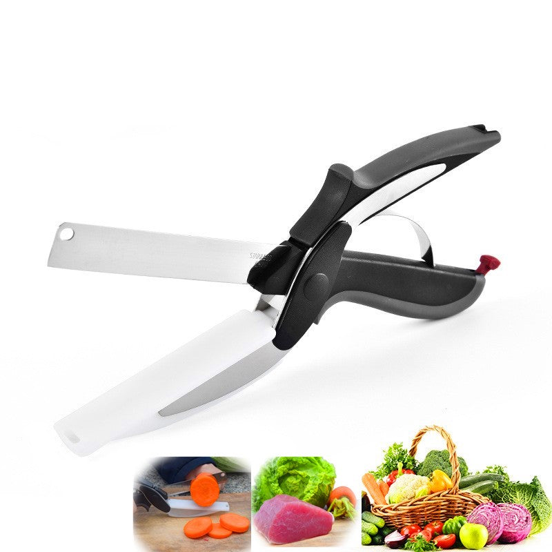 2 in 1 Scissors Knife with Cutting Board