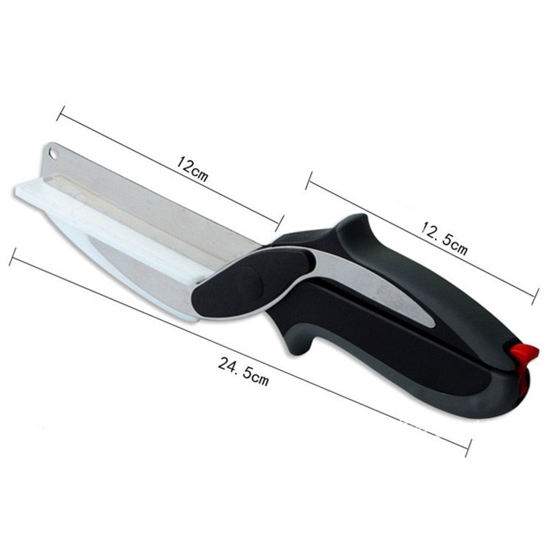 2 in 1 Scissors Knife with Cutting Board