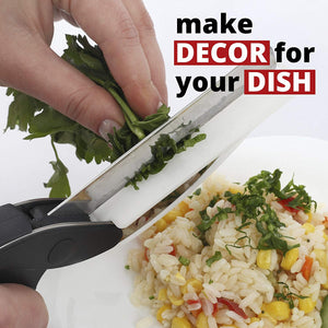 2 in 1 Scissors Knife with Cutting Board