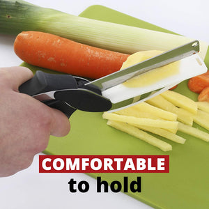 2 in 1 Scissors Knife with Cutting Board