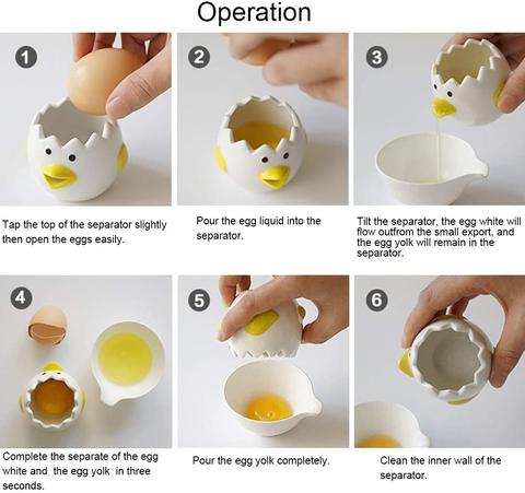 Ceramic Egg Yolk White Separator