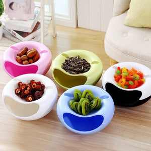 Creative Snack Bowl With Phone Slot