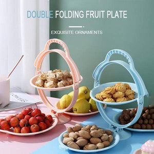 3-ply Fruit Snack Plate Display Stand