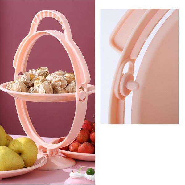 3-ply Fruit Snack Plate Display Stand