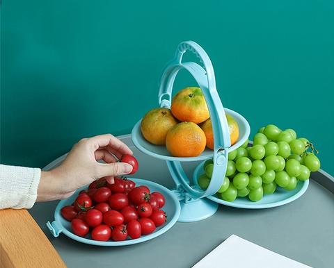 3-ply Fruit Snack Plate Display Stand