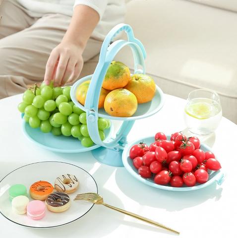 3-ply Fruit Snack Plate Display Stand