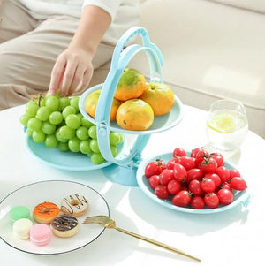 3-ply Fruit Snack Plate Display Stand