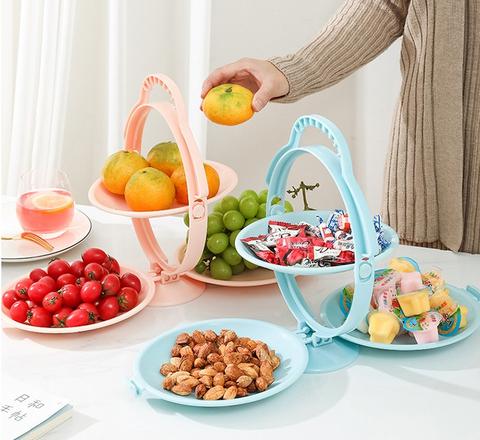3-ply Fruit Snack Plate Display Stand