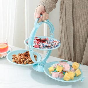 3-ply Fruit Snack Plate Display Stand