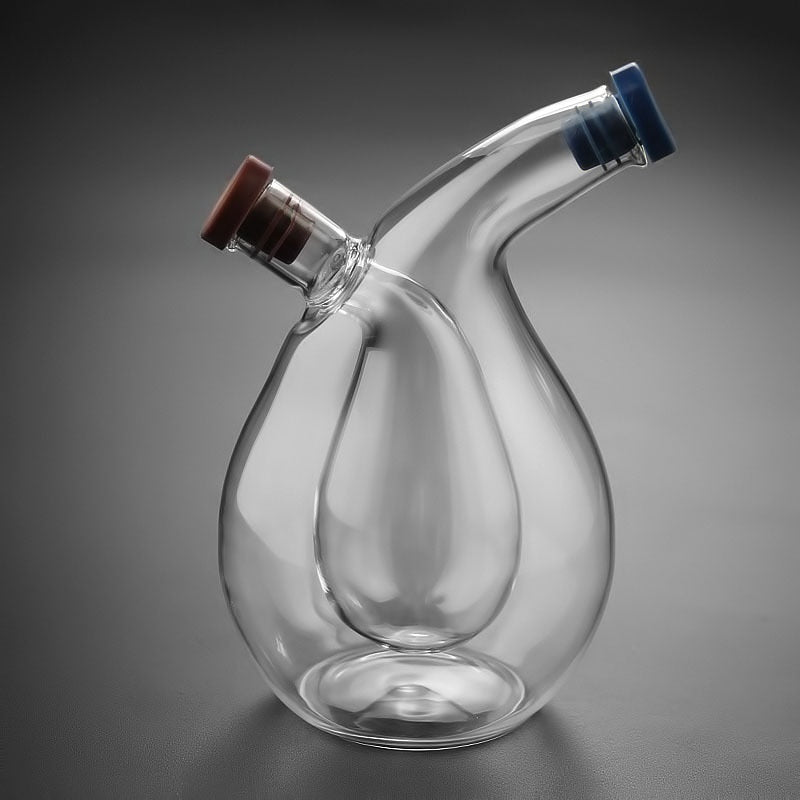 2-in-1 Oil Vinegar Glass Bottle