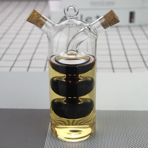 2-in-1 Oil Vinegar Glass Bottle