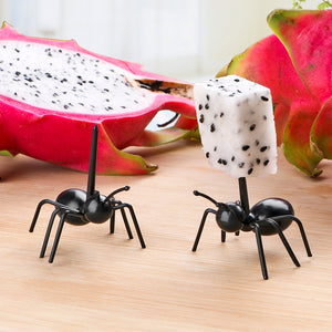 Cute Giant Ant Fruit Cake Dessert Forks 12pcs/set